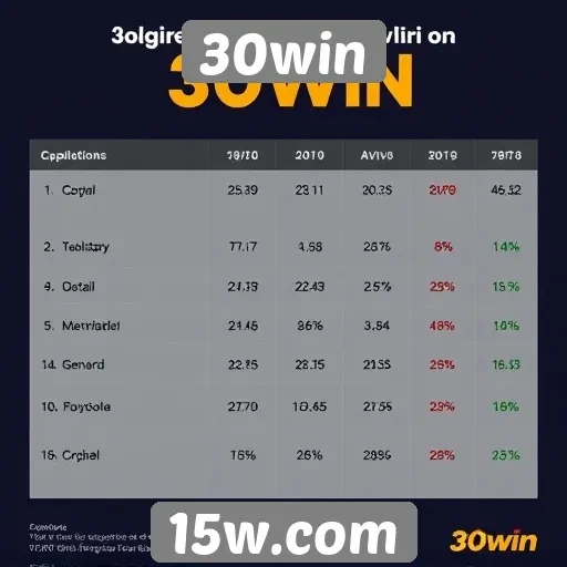 Estatísticas de jogadores ativos no 30win